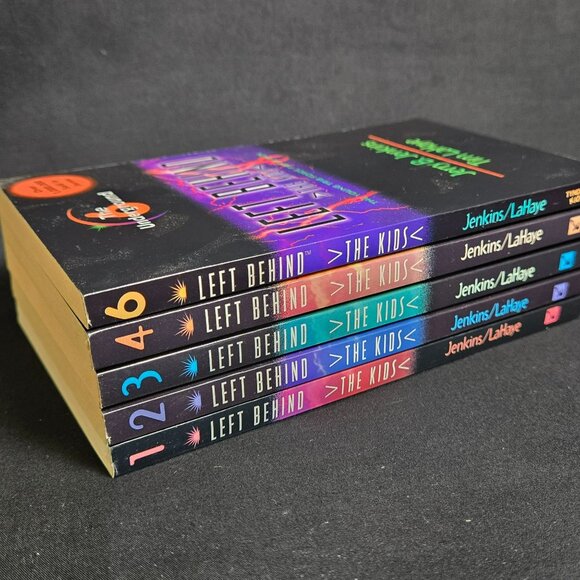 Left Behind The Kids Books Lot 1 2 3 4 * 6 Jenkins Lahaye Vtg Christian Fiction - Picture 1 of 9